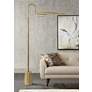 1_Regina Andrew Raven Adjustable Height Natural Brass Modern Floor Lamp