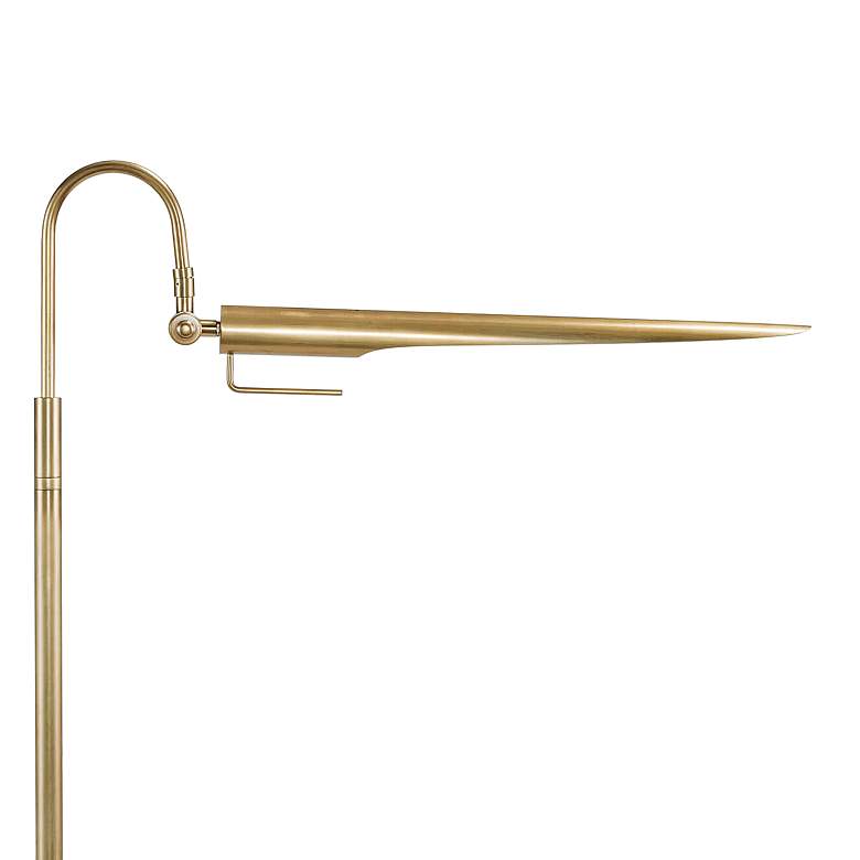 Image 3 Regina Andrew Raven Adjustable Height Natural Brass Modern Floor Lamp more views