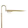 3_Regina Andrew Raven Adjustable Height Natural Brass Modern Floor Lamp more views