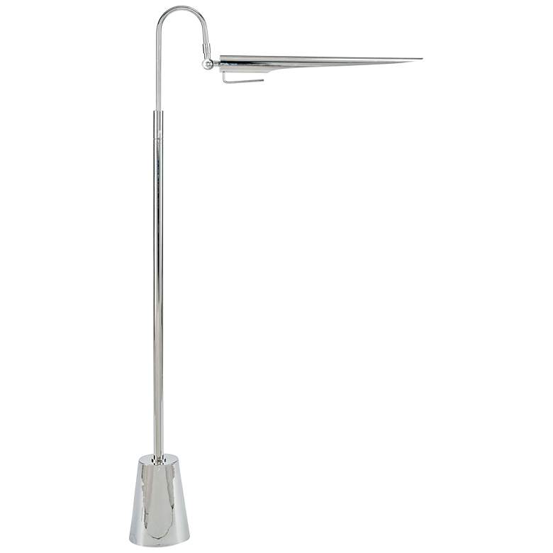 Image 2 Regina Andrew Raven Adjustable Height Polished Nickel Modern Floor Lamp