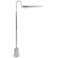Regina Andrew Raven Adjustable Height Polished Nickel Modern Floor Lamp