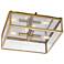 Regina Andrew Ritz 14 1/2" Wide Natural Brass Ceiling Light