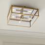 Regina Andrew Ritz 14 1/2" Wide Natural Brass Ceiling Light