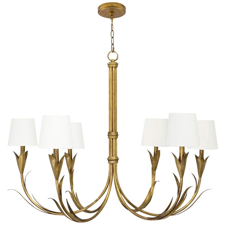 Image 1 Regina Andrew River Reed Chandelier SM (Antique Gold Leaf) 34.75 H