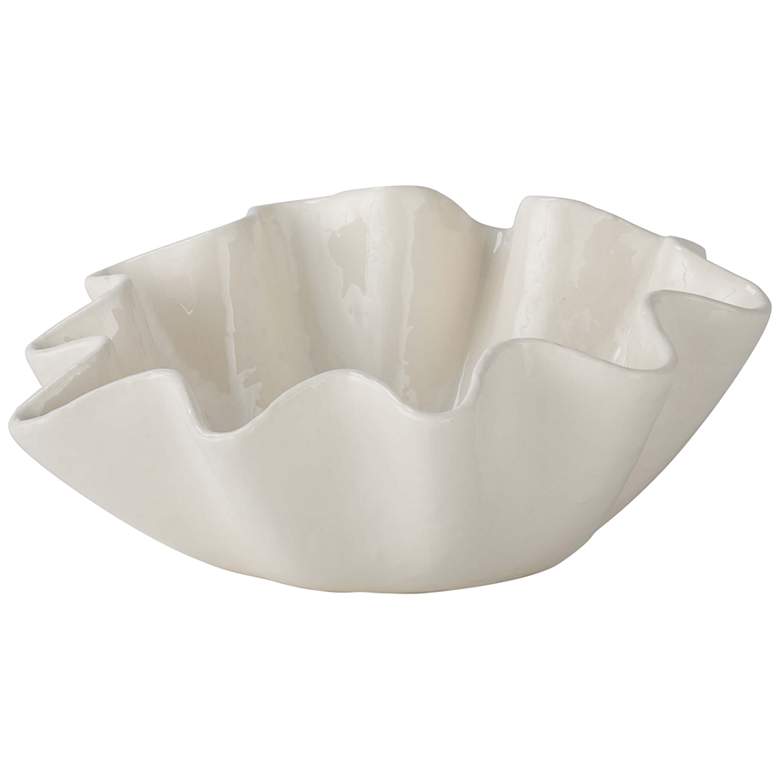 Image 1 Regina Andrew Ruffle Ceramic Bowl Large 5.5 Height