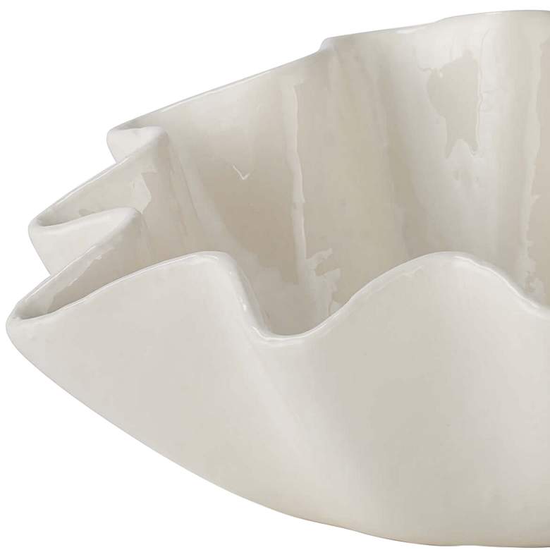 Image 2 Regina Andrew Ruffle Ceramic Bowl Large 5.5 Height more views