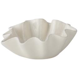 Regina Andrew Ruffle Ceramic Bowl Medium 5.5 Height