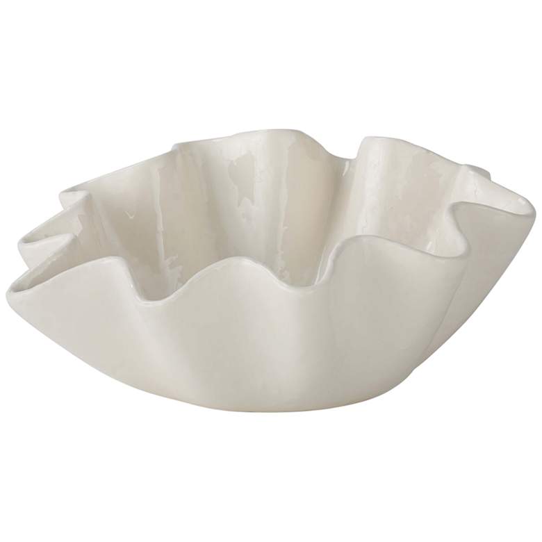 Image 1 Regina Andrew Ruffle Ceramic Bowl Medium 5.5 Height