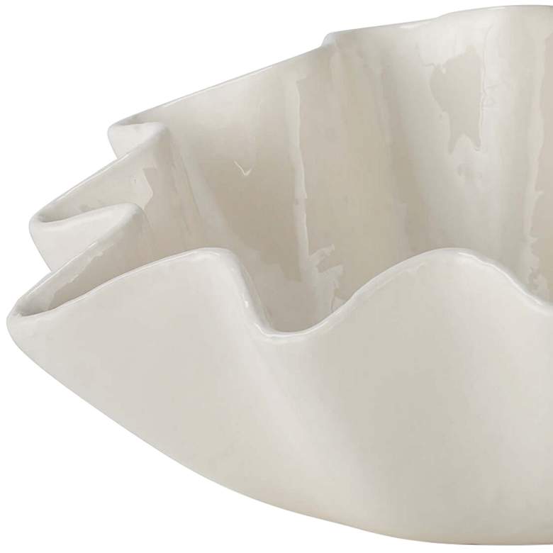 Image 2 Regina Andrew Ruffle Ceramic Bowl Medium 5.5 Height more views