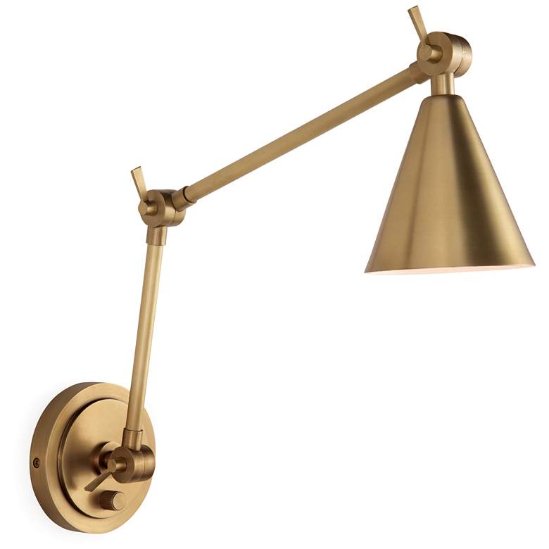Image 1 Regina Andrew Sal Task Sconce (Natural Brass) 5 Height