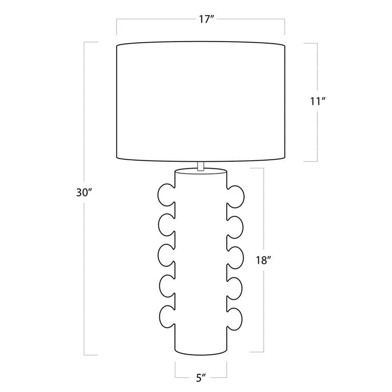 Image 6 Regina Andrew Sanya 30" High Modern White Table Lamp more views
