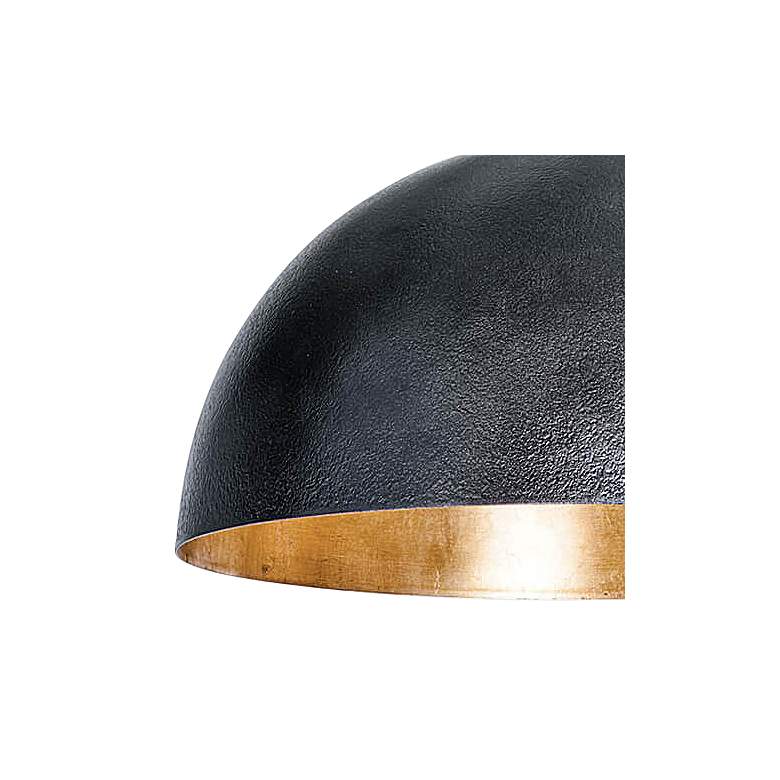 Image 2 Regina Andrew Sigmund 15" Modern Black Dome Pendant Light more views