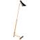 Regina Andrew Spyder 55 3/4" Black and Natural Brass Modern Floor Lamp