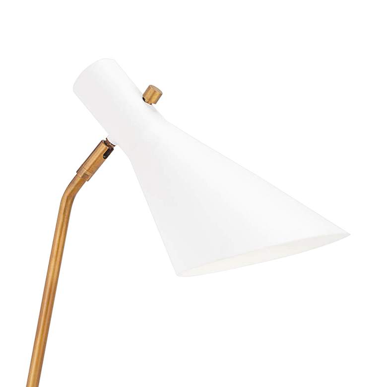 Image 2 Regina Andrew Spyder Task Lamp (White and Natural Brass) 24 Height more views