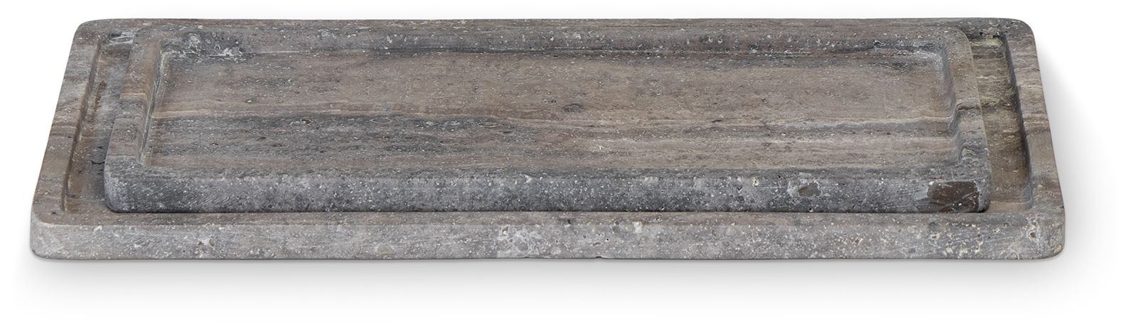 Image 2 Regina Andrew Sutton Travertine Tray Set Grey more views