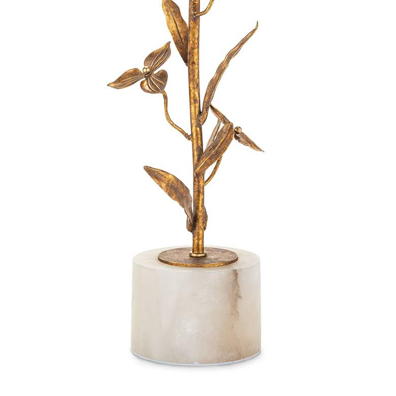 Image 6 Regina Andrew Trillium 37" Modern Flower Brass Buffet Lamp more views