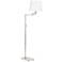 Regina Andrew Virtue 65" High Chrome Swing Arm Floor Lamp