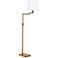 Regina Andrew Virtue 65" High Natural Brass Swing Arm Floor Lamp