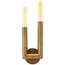 Regina Andrew Wolfe 13" High Natural Brass Wall Sconce