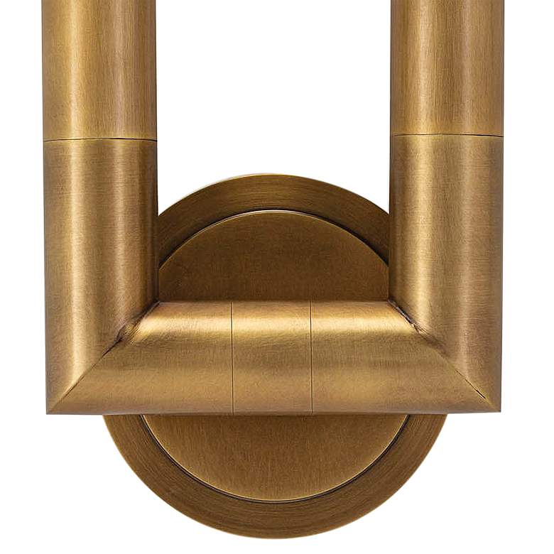 Image 3 Regina Andrew Wolfe 13 inch High Natural Brass Wall Sconce more views