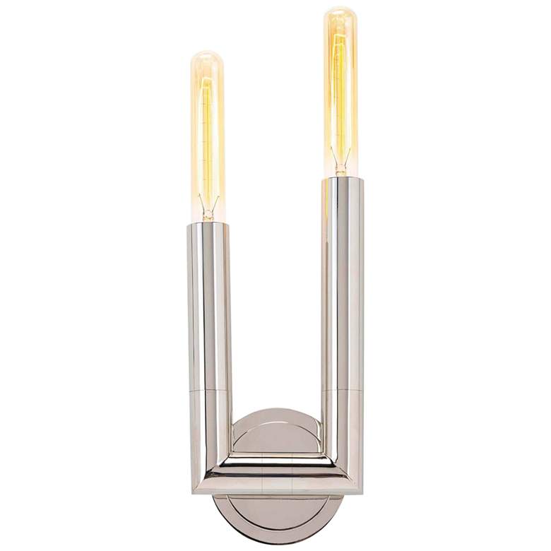 Image 1 Regina Andrew Wolfe 13" High Polished Nickel Wall Sconce