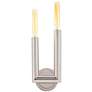 Regina Andrew Wolfe 13" High Polished Nickel Wall Sconce