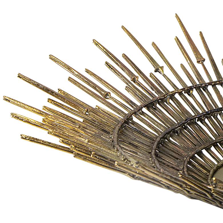 Image 2 Regina Andrew Zone 24" Antique Gold Modern Sunburst Decorative Bowl more views