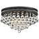 Regina Bronze 15 1/4" Wide Crystal Ceiling Light