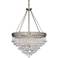 Regina Brushed Nickel 28" Wide Crystal Ceiling Light