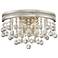 Regina Brushed Nickel 9 1/2"H 2-Light Crystal Wall Sconce