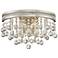 Regina Brushed Nickel 9 1/2"H 2-Light Crystal Wall Sconce