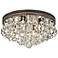 Regina Olive Bronze 16" Wide Crystal Ceiling Light