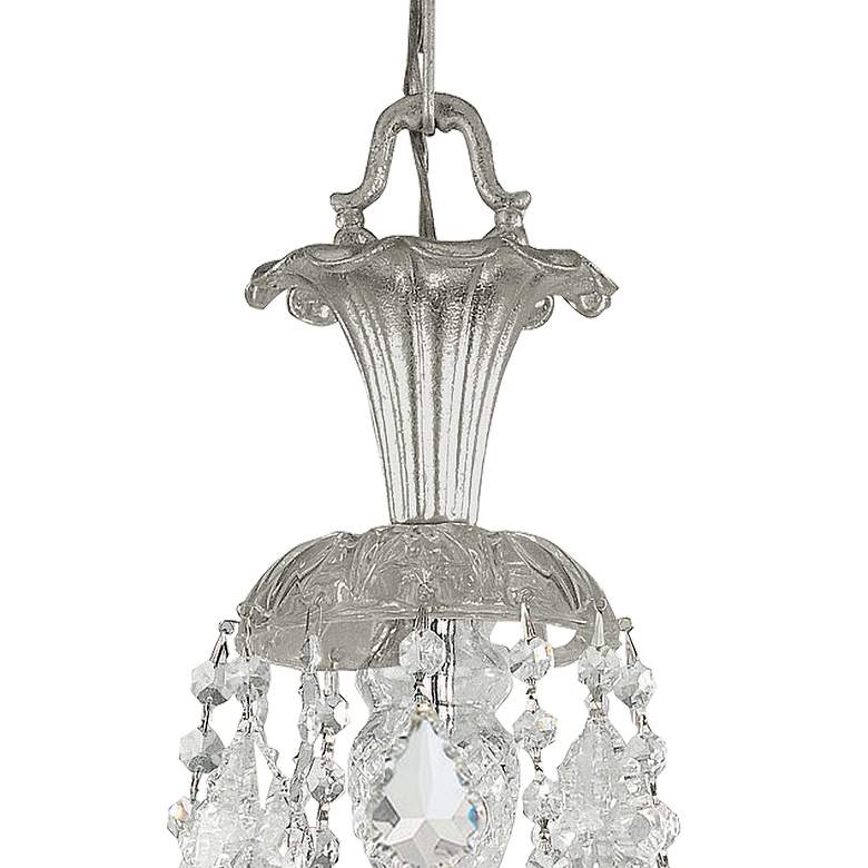 Image 4 Regis 26 inch Wide 6-Light Olde Silver and Crystal Chandelier more views