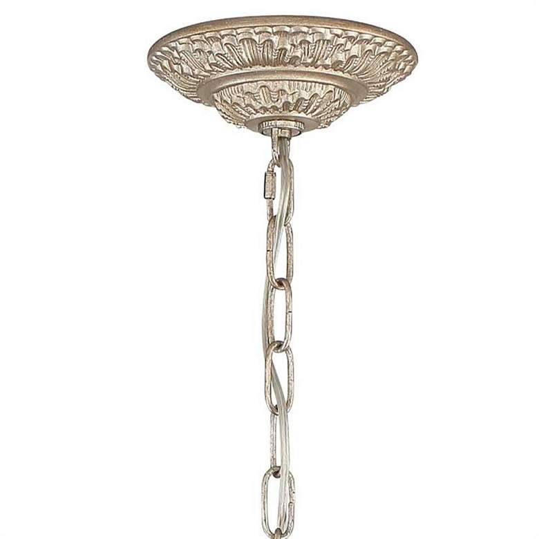 Image 6 Regis 26" Wide 6-Light Olde Silver and Crystal Chandelier more views