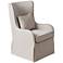 Regis Warm Cream Fabric Slipcover Accent Chair