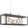 1_Regoblern 8-Light LED Black Gold Island Chandelier