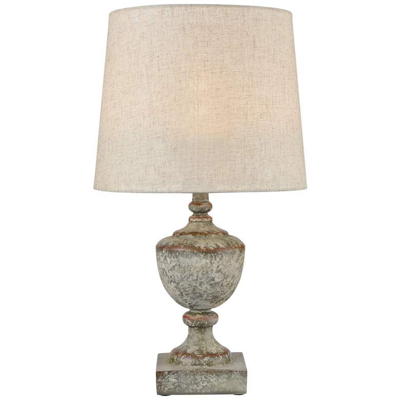 Image 1 Regus Gray and Antique White Outdoor Table Lamp