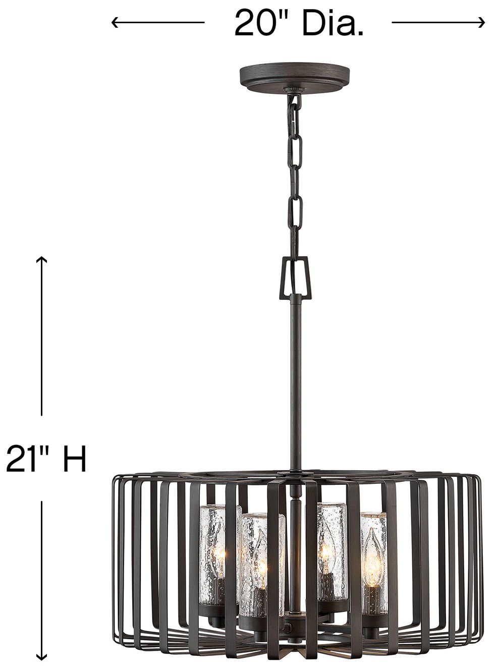 Image 4 Reid 21" High Graphite 60 Watts Outdoor Hanging Light more views