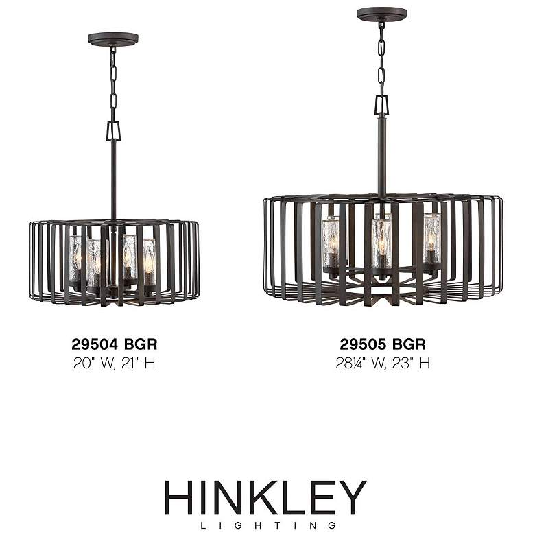 Image 5 Reid 21" High Graphite 60 Watts Outdoor Hanging Light more views