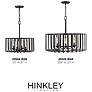 5_Reid 21" High Graphite 60 Watts Outdoor Hanging Light more views