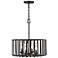 Reid 21"H Brushed Graphite 4-Light LED Outdoor Hanging Light