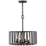 2_Reid 21"H Brushed Graphite 4-Light LED Outdoor Hanging Light more views