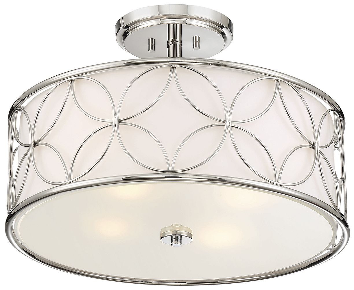 Image 4 Reid 4-Light Ceiling Light in Polished Nickel more views