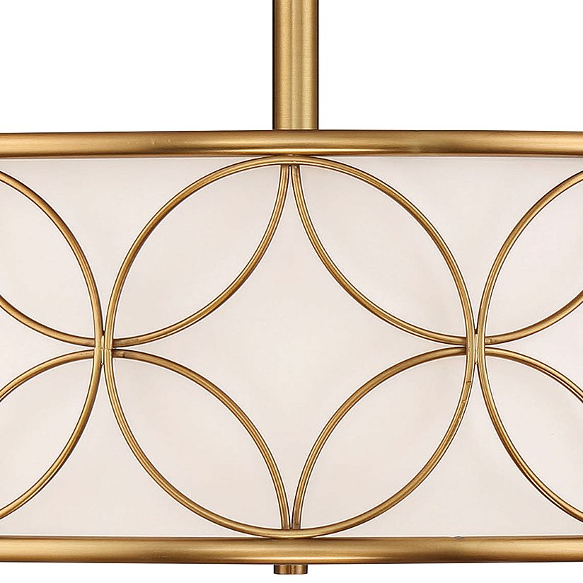 Image 2 Reid 4-Light Ceiling Light in Warm Brass more views
