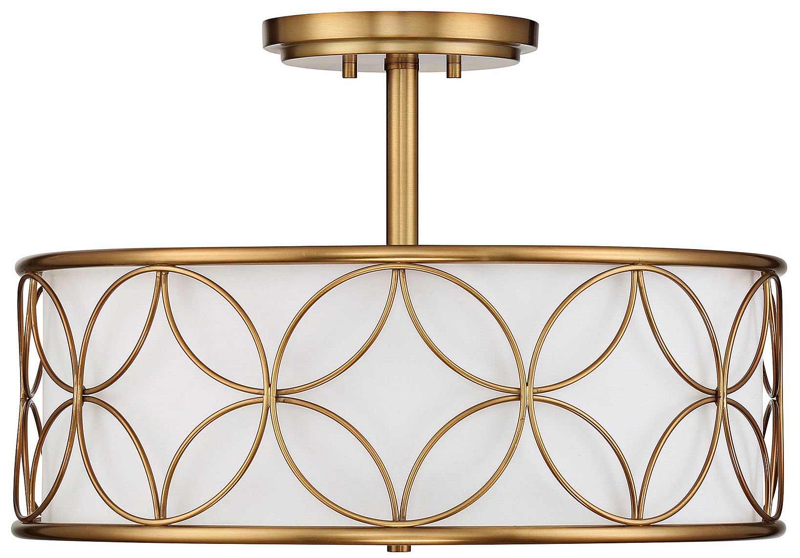 Image 3 Reid 4-Light Ceiling Light in Warm Brass more views