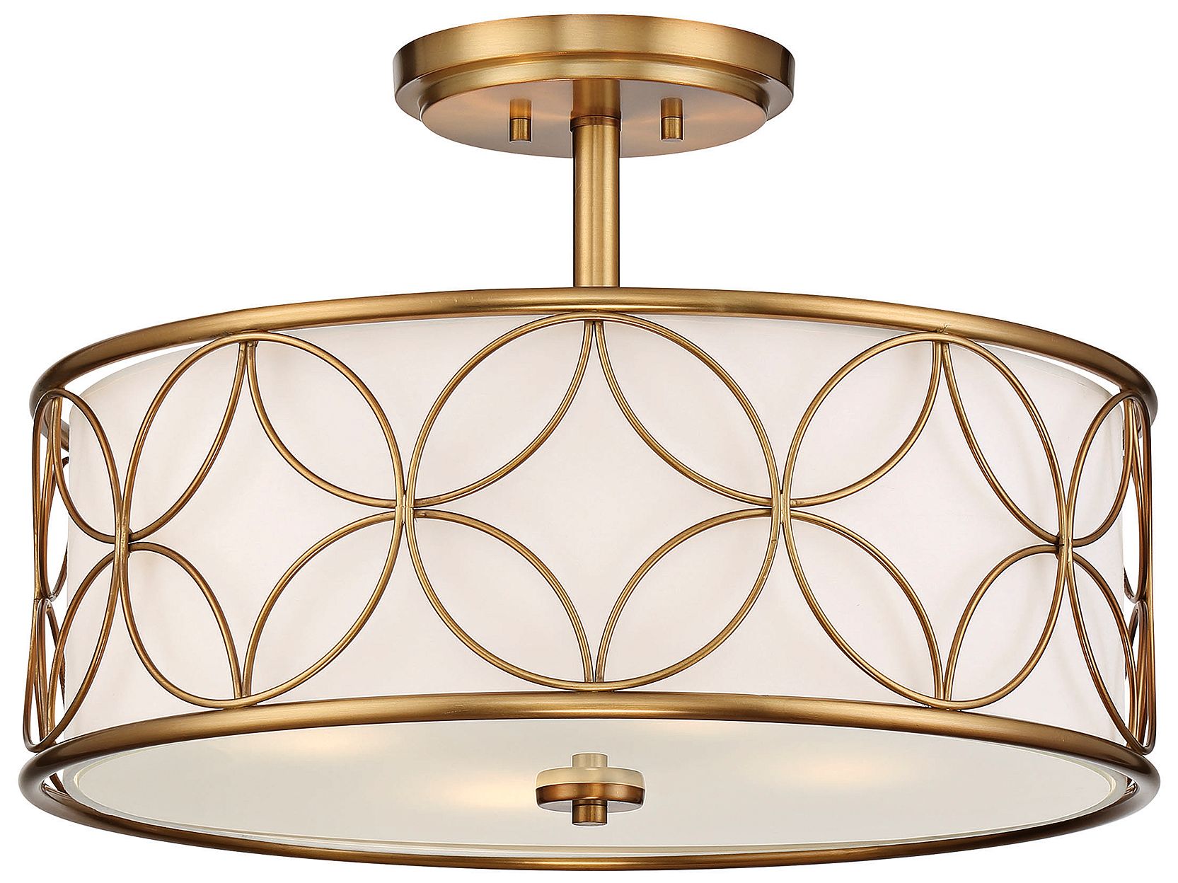 Image 4 Reid 4-Light Ceiling Light in Warm Brass more views