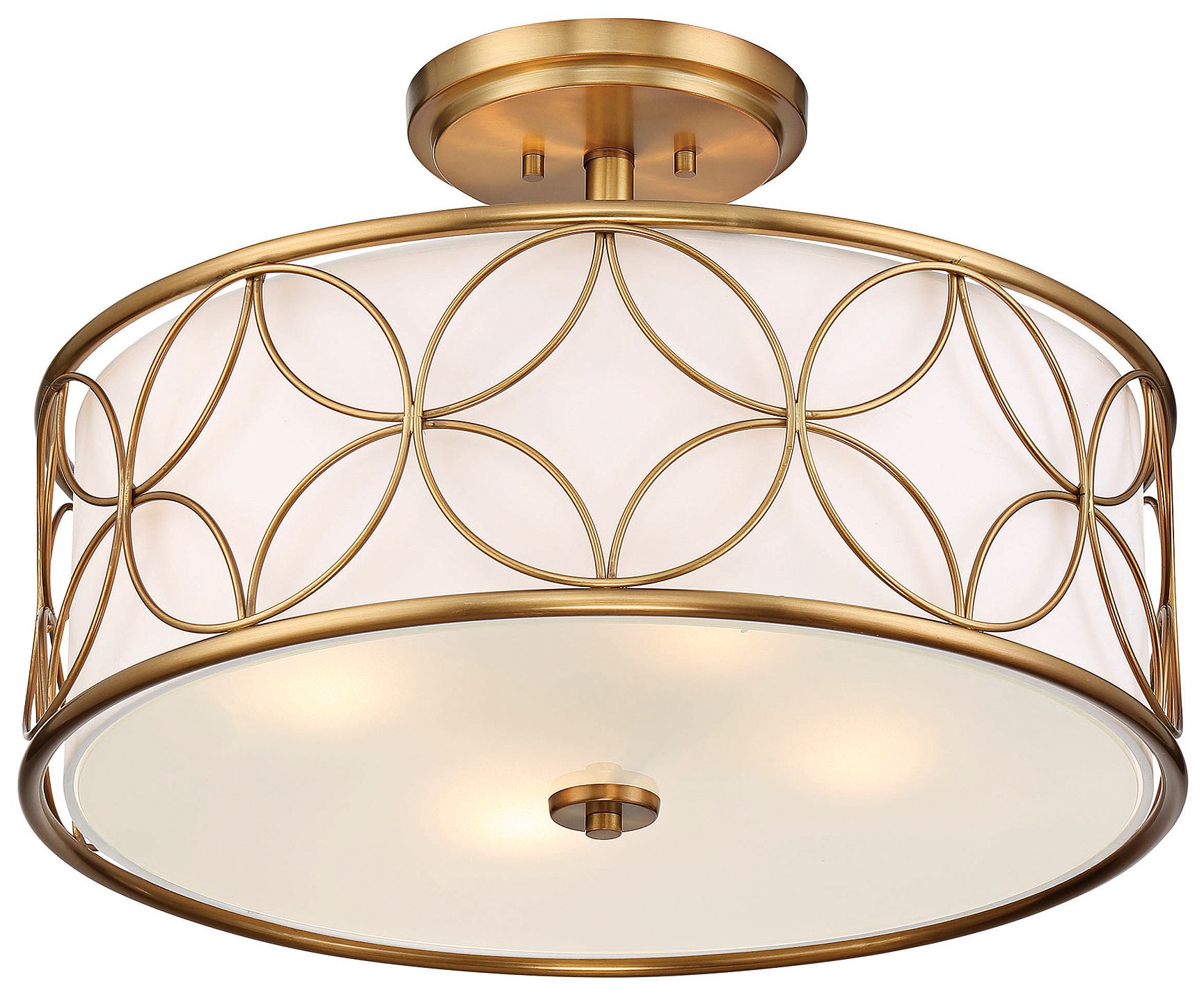 Image 5 Reid 4-Light Ceiling Light in Warm Brass more views
