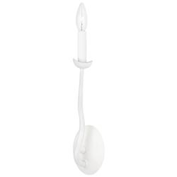Reign 14&quot; High Gesso White Wall Sconce