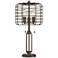 Reilly Edison Bulb Rust Metal Table Lamp with Dimmable LEDs