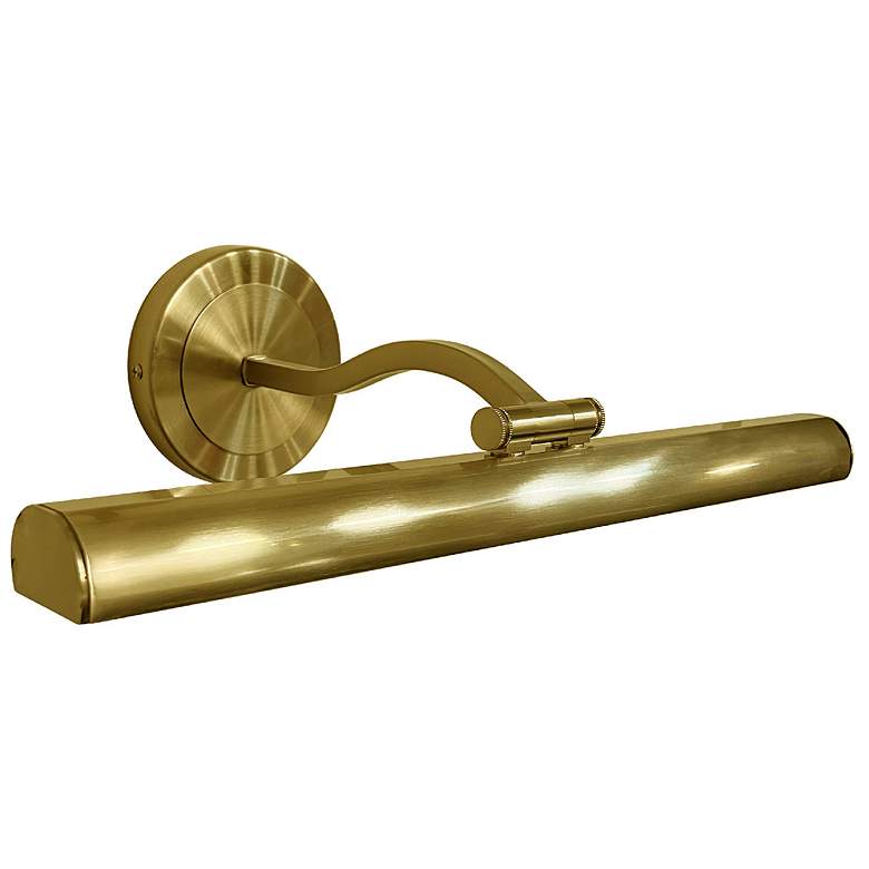 Image 1 Reina 16.25" Wide Aged Brass LED Picture Light